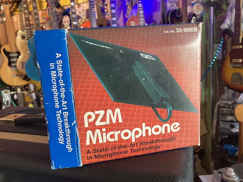 Realistic PZM Microphone 1980s Black Reverb