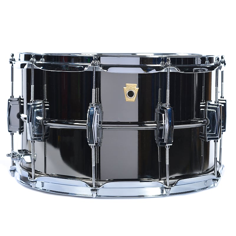 Ludwig LB408 Black Beauty 8x14" Brass Snare Drum image 2