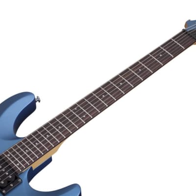 Schecter C-6 Deluxe Electric Guitar, Satin Metallic Light Blue, 431 image 8