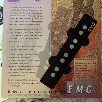 EMG Catalog Brochures Pickup Lines Vintage H 85 89 image 8