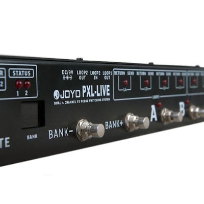 JOYO PXL-LIVE プログラマブルスイッチャー MIDI対応 Joyo PXL-Live Dual 4-Channel Pedal Switcher | Reverb