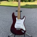 Fender Standard Stratocaster 2000 Wine Red (Maroon) with locking tuners