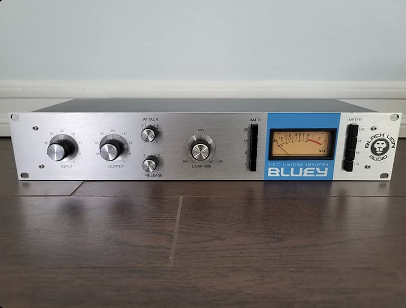 Black Lion Audio 1176 compressor BLUEY - Blue Stripe & Silver