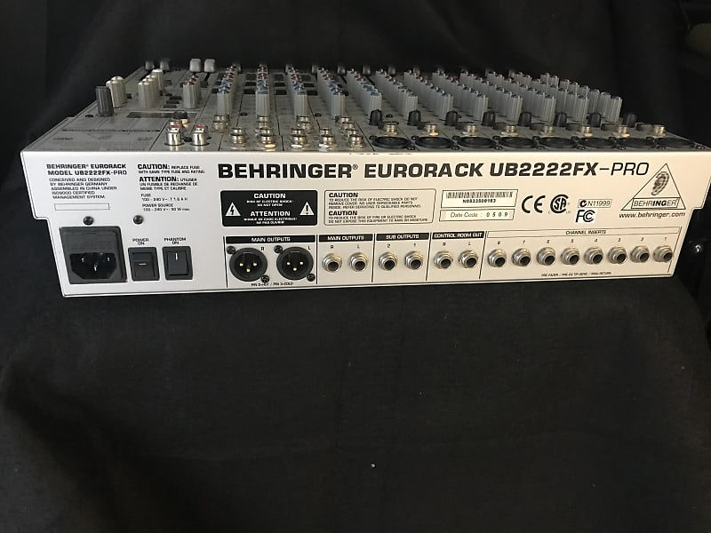 Behringer Eurorack UB2222FX-Pro 22-Input 2/2-Bus Mic / Line Mixer