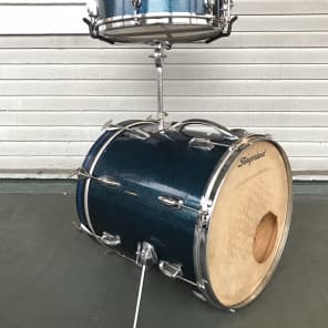 Slingerland Cocktail #286 1963 Sparkling Blue Pearl Bop Drum