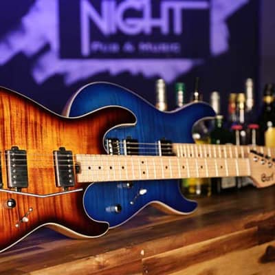 Cort G290 FAT G Series Flamed Maple Top on Swamp Ash Body Birdseye Neck 6-String Electric Guitar image 9