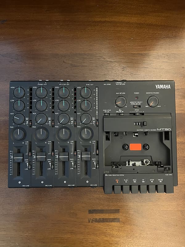 Yamaha MT50 Analog 4Track Cassette Tape Recorder Black Reverb