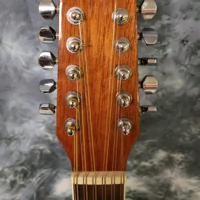 2007 Washburn D10SCE/12  Natural 12 String Guitar New Strings Pro Setup Original Hard Shell Case image 6