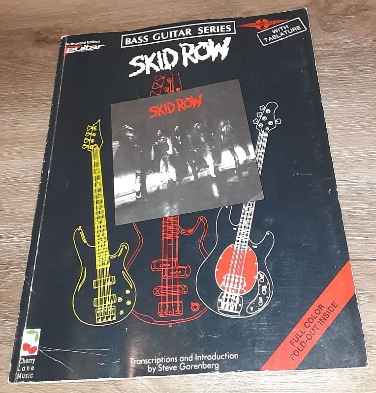 SKID ROW - SELF-TITLED - BASS GUITAR TAB BOOK - TABLATURE | Reverb