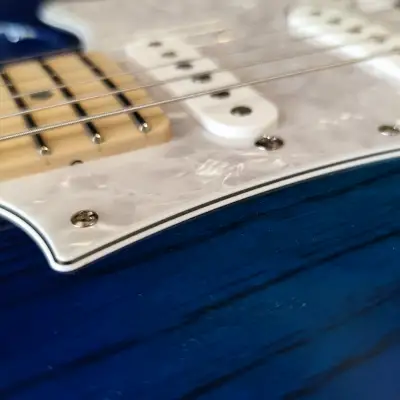 FGN E-Gitarre, Expert Odyssey, Seethrough Blue Burst, Koffer image 11