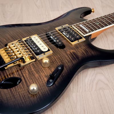 Ibanez Sシリーズ エレキギター S540FM カスタムメイド ブラック Ibanez S540FM TKS Transparent Black Sunburst Gold Hardware