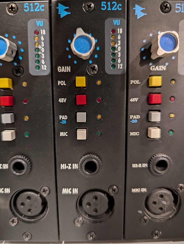 API 512c 500 Series Mic Preamp Module 2000 - Present - Black image 1