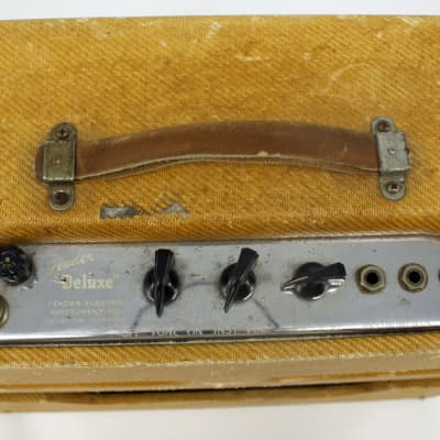 Fender Deluxe 5B3 Wide Panel 10-Watt 1x12" Guitar Combo 1953 Tweed image 8