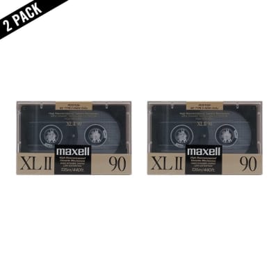1988 Maxell XLII 90 Type II Cassette Tape - 2 Pack image 1
