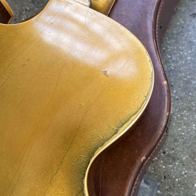 Gibson ES-295 Hollow Body Electric Guitar 1956 - All Gold image 15