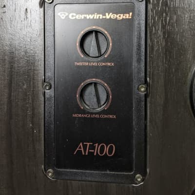 Rare Cerwin Vega AT-100 (European) - Pair (2) Floorstanding Speakers - (AT-15) image 2