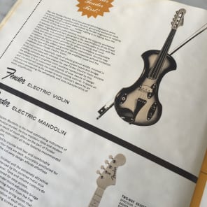 1958-1959 Fender Full Line Catalog Stratocaster Jazzmaster Esquire Telecaster Twin Bassman Case Candy Vintage image 7