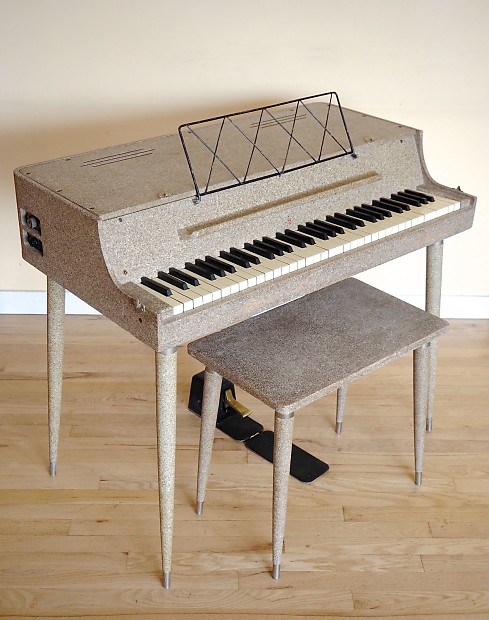 1956 Wurlitzer 112 Vintage Electric Piano w Bench Legs Music Stand 112A