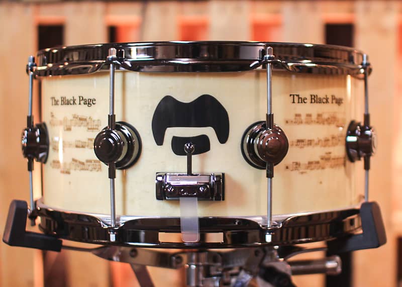 DW 6.5x14 Icon Series Terry Bozzio "The Black Page" Snare Drum - #136 of 250 image 1