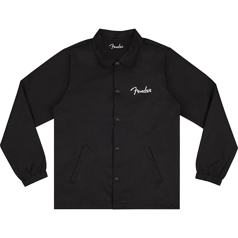 Fender Spaghetti Logo Coaches Jacket Black XL Bild 1