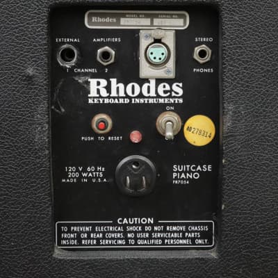 1976 Rhodes Eighty Eight Suitcase Piano 88-Note Keyboard & PR7054 Speaker #46102 image 20