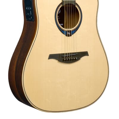 LAG THV30DCE Tramontane Dreadnought Cutaway Acoustic Electric Guitar with Hyvibe image 4