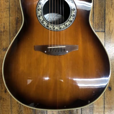 Ovation USA 1111-1 Balladeer Sitka Spruce Acoustic Guitar 1974 Sunburst w/Original Hard Case image 1