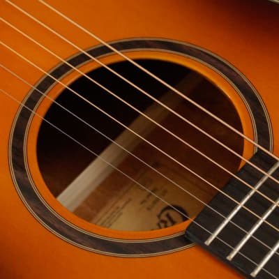 Crafter HT-250/TS Orchestral Steel String Acoustic Guitar, Tobacco Sunburst image 8