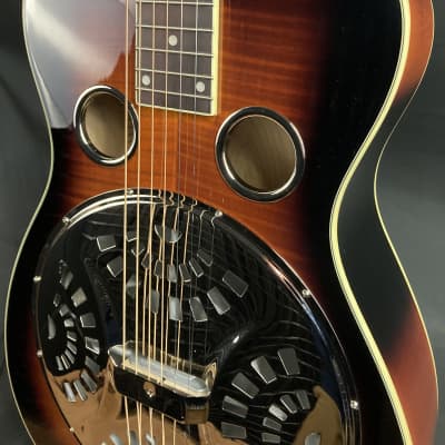 Recording King RR-75PL-SN Phil Leadbetter Signature Square Neck Resonator Guitar Vintage Sunburst image 7