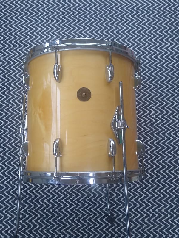 Gretsch Round Badge 14" X 14" Floor Tom 1960s Natural Maple Reverb