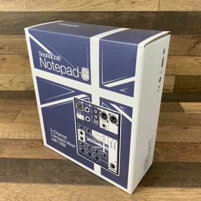 Soundcraft Notepad-5 5 Channel Compact Studio or Podcast Mixer w/ USB Interface image 5