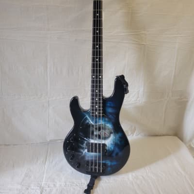 Ernie Ball Music Man Stingray 2017 - Stealth Black / Custom Jason Voorhees Paintjob image 21