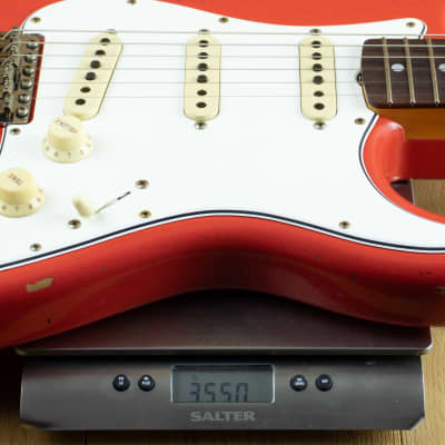 Fender Custom Shop Late 64 Strat Relic Aged Fiesta Red CZ570946 image 5