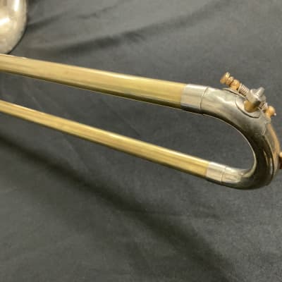 F.E. Olds Studio Model Trombone Vintage Late 40s-Early 50s  Los Angeles - Raw Brass image 16
