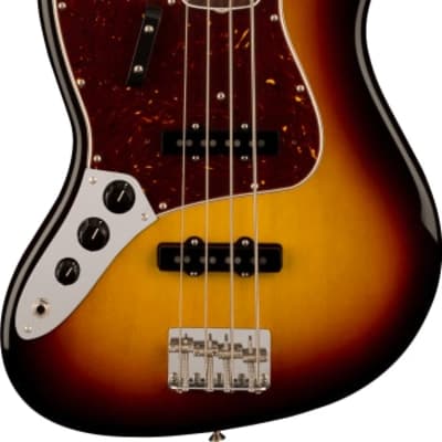 Fender American Vintage II 1966 Jazz Electric Bass Left-Hand, Rosewood Fingerboard, 3-Color Sunburst image 2