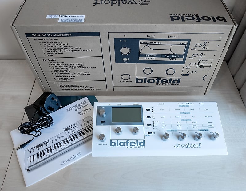 Waldorf Blofeld Desktop Synthesizer (white) + SL License, mint, boxed image 1