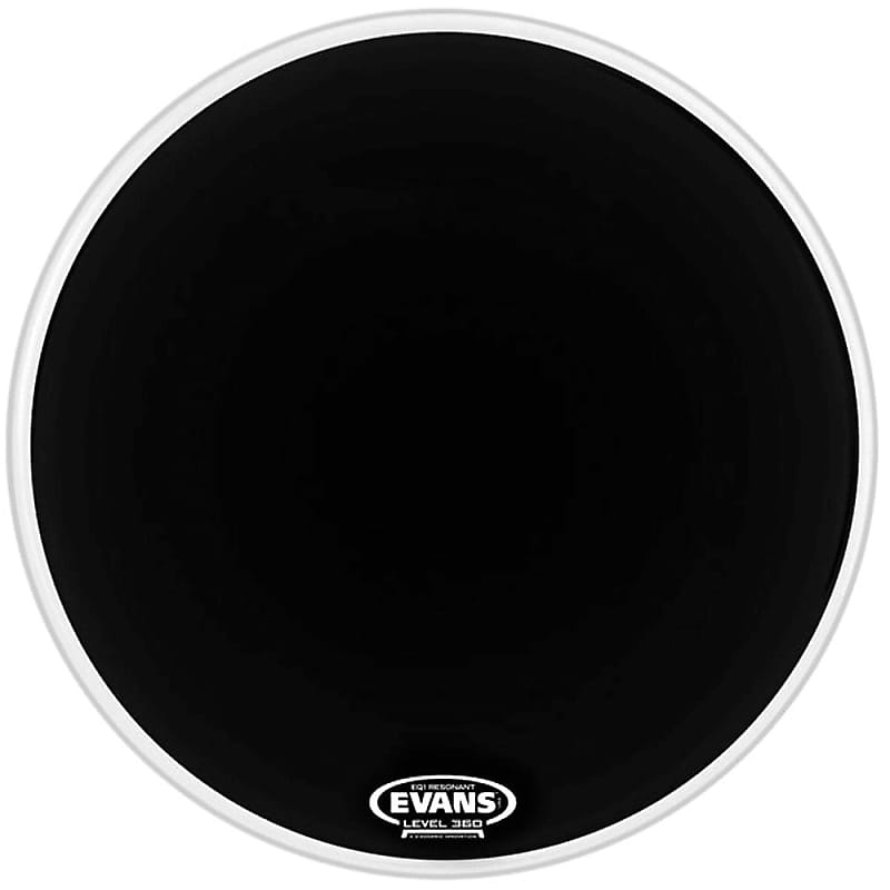 Evans BD22RA EQ1 Resonant Black Bass Drum Head - 22" image 1