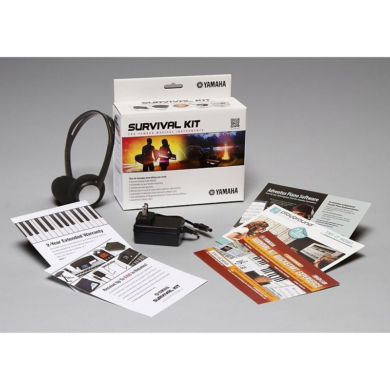 Yamaha SK C2 Survival Kit Accessories Package w/ Power Adapter, Headphones image 1