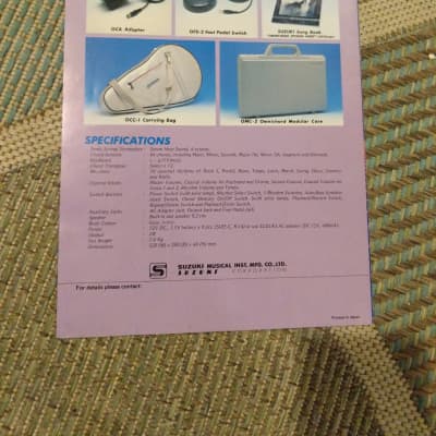 Suzuki Omnichord catalog + OM-27 Instruction Manual image 3