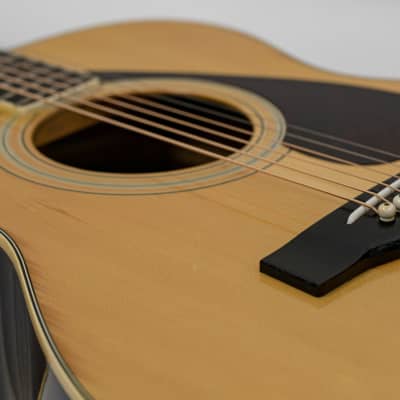 Yamaha FG-202 Nippon Gakki Orange Label Acoustic Guitar with Case - Natural image 11