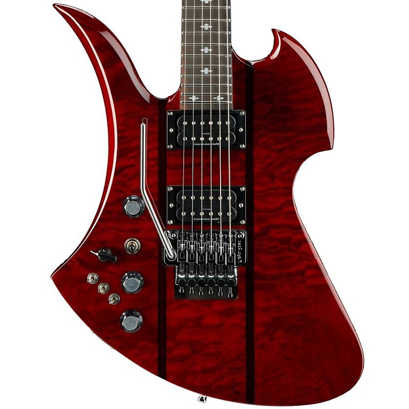 B.C. Rich Mockingbird Legacy ST with Floyd Rose Electric Guitar - Trans Red