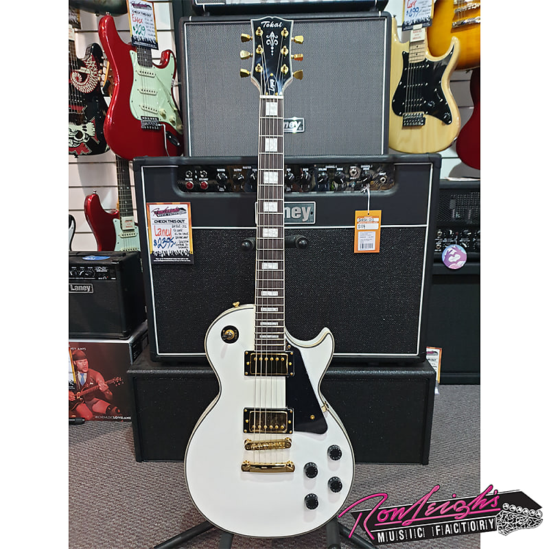 Tokai Legacy Series Love Rock Les Paul Custom Electric Guitar in White image 1