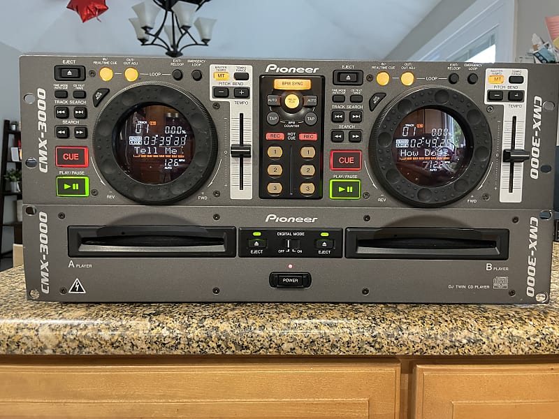 Pioneer CMX-3000 CDJ ラックマウントケース付き Pioneer CMX-3000 DJ Twin CD Player Rackmount Untested | eBay