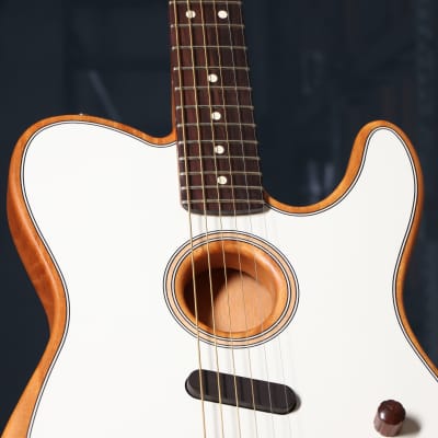 Fender Acoustasonic Player Telecaster Acoustic Electric Guitar in Arctic White image 3