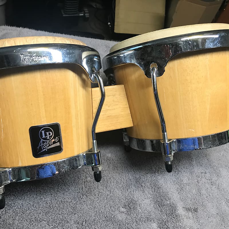 Latin Percussion Aspire Series Oak Wood Bongo Set | Reverb