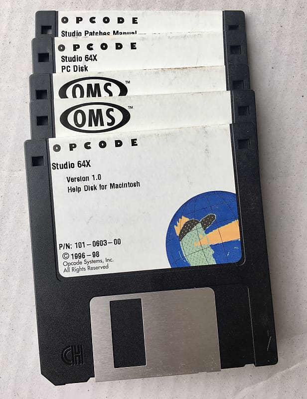 Opcode Studio 64X 1996-1998 Diskettes image 1