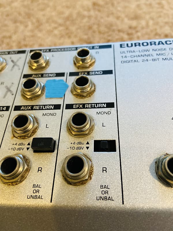 Behringer EURORACK MX1804 X ミキサー アダプター付き