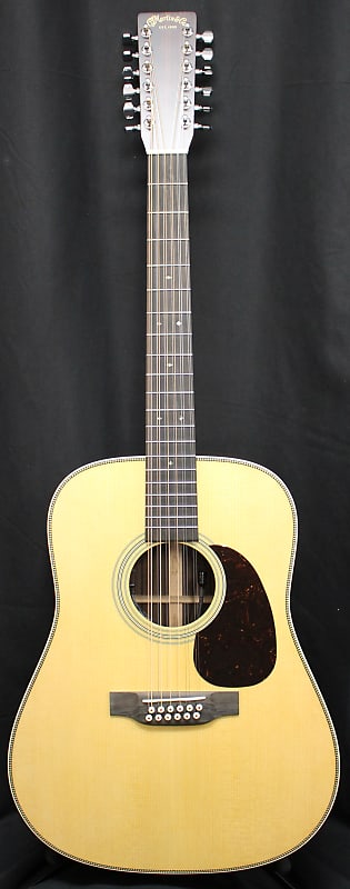 2024 Martin Standard HD12-28-E Dreadnought 12 String Acoustic Electric Fishman Guitar Natural w/Case image 1