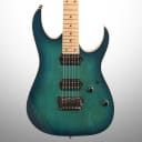 Ibanez Prestige RG652AHMFX Electric Guitar (with Case), Nebula Green Burst