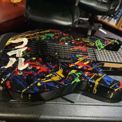 Jackson USA Custom Shop Def Leppard Tour Played Phil Collen Hand-Painted Splatter Signed Guitar PC1 image 15